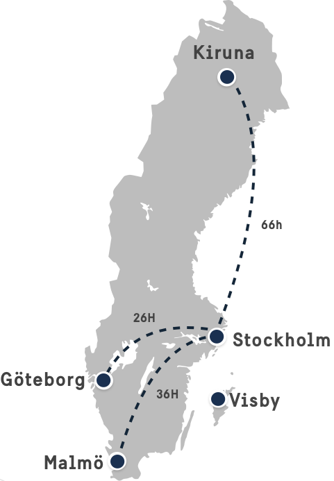 Map of sweden