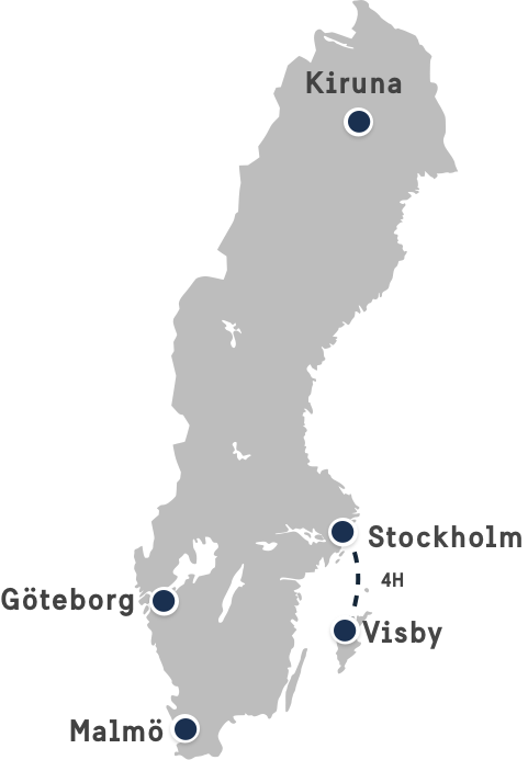 Map of sweden